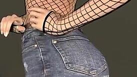 The girl flashes tits and ass, voyeur bitch!