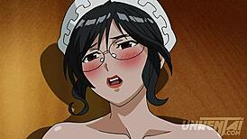 Hot Busty Maid Breastfeeding Her Boss in a Steamy Uncensored Hentai Scene