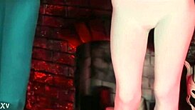 sweet eaton wearing fitted white leggings on webcam, teasing and crossdressing solo