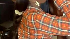 Dark Ebony Slut Throating The Life Outta Him