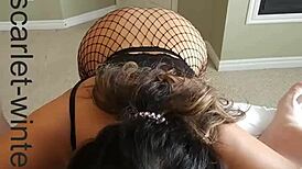 Busty teacher dives into student's dad's ass