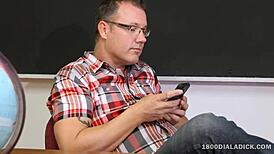 800Dad Young Blonde Slut Fucks Professor