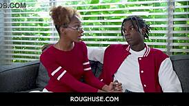 Roughuse freeuse with black teen stepsister James Cameron and Nicky Rebel