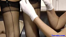 Stockings milf pussylicking glamour lesbian!