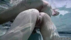 Step siblings teen gets naughty in a threesome