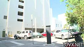 i seduced my sexy girlfriend and fucked her hard. she sucked my cock in pov, bent over.