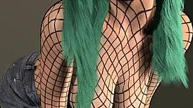 The girl flashes tits and ass, voyeur bitch!