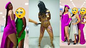 I's Samantha, the slave, dancin' while gettin' whipped an' humiliated, an' they make me sing