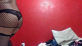 CROSSDRESSING FUCK DOLL in red media mp4!