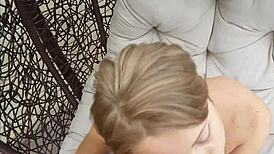 Russian whore, are you getting fucked in the yard?