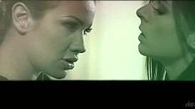 hot teen 18+ seduces with dildo and vibrator in lesbian scene