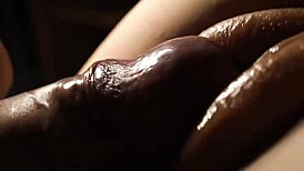 Close-Up Shaved Creampie Action