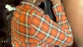 Dark Ebony Slut Throating The Life Outta Him