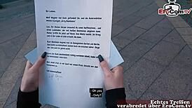 Skinny German Teen 18+ with Natural Tits Picked Up on Street