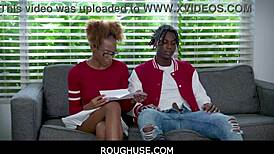 Roughuse freeuse with black teen stepsister James Cameron and Nicky Rebel