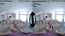 Huge Dick Slides Into Skinny Brunette