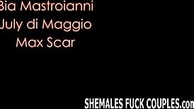 special shemale birthday surprise with group fun