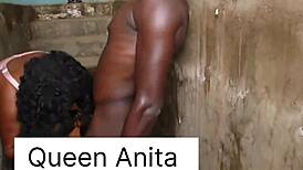 in the underground scene, a horny cripple gets his big tits squirted and clothes ripped during gay fucking