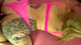 i'm the blonde girlfriend with tattoos, leaking my interracial sex with my friend's lover online