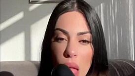 Sucking Giant Dildo, Preparing Pussy for It