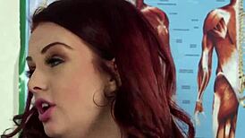 cfnm nurse in uniform milks patient for cumshot in hospital humiliation scene