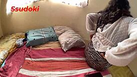 Flirty Friend Takes Photos, Gets Fucked With Monster Cock Creampie