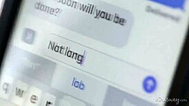 Whoa, text message crashes hot lesbian sex with Keisha Grey and Haley Reed! 😱