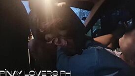 Holy shit, petite asian 18+ fucking scandal in car!