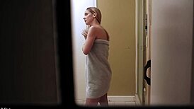 American Poltergeist Blonde Girl In Towel By Shower