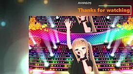 Blonde Busty Gal JK Eleanor Rides in 3D CG Erotic Anime