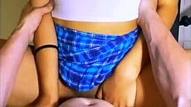 she moans softly as her stepfather fucks her tight pussy