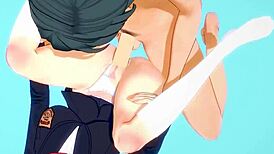 ssss gridman hentai - shinjo akane blowjob and fucked by utsumi sho - japanese asian manga anime film game porn