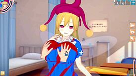 Hey, rubbing clown piece tits in 3d anime hentai