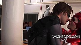 avengers xxx parody unfolds with eva karera and seth gamble battling then screwing hard in wild action