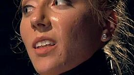 I’m hooked with my blonde pussy vibrated hard.