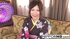 Japanese Geisha Gets Tied Up and Played With