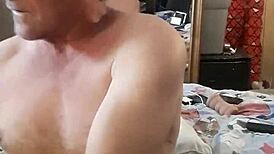 Double dildos dipping into tight asses