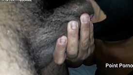 Masked amateurs fuck ebony brunette's big ass pussy in brazilian hardcore