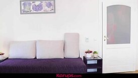 Karups - Busty Katy Sky Dildos Her Trimmed Pussy