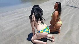 fucking paty's big ass on the beach!