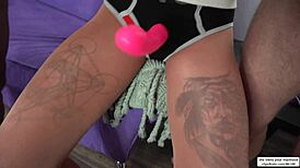 Lick Two Guys' Cum Off Goth Girlfriend, Cuck Sissy 😈