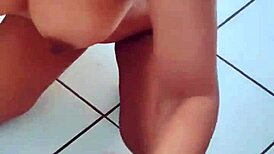 Full Breasted Girl Sitting Tight