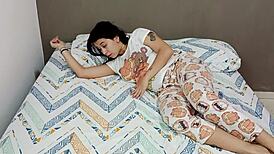 violeta's fever spikes so i slide my thermometer in her mouth to check her heat before pounding her colombian ass