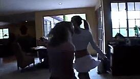 Amateur solo teen babe Little Summer masturbates with friends! Can you handle this hot game?