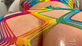 Mz Dani shakes her massive booty and gets slammed doggystyle hard. Bent over in a thong for a sloppy deepthroat!