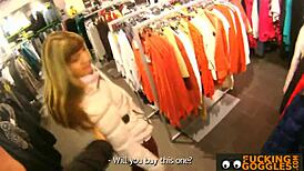 watch this petite chick strip and suck that cock