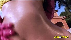 Jizz O Rama - Big Closeup On Oiled Up Big White Ass