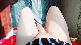 Symmetric Beauty Ladyboy Masturbating
