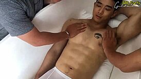 Veitnam Gay Model Showing Off Hot Body in Steamy Scene
