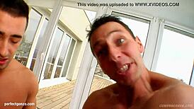 i love beatrix in this group blowbang, getting facials and cumshots